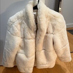Apparis Cream Faux Fur Jacket